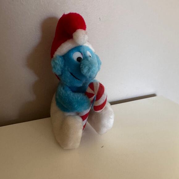 Vintage 1980s Blue Smurf Plush Stuffed Animals PEYO - Picture 2 of 8